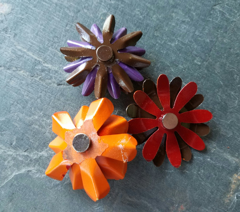 Fall Flower Magnet Set