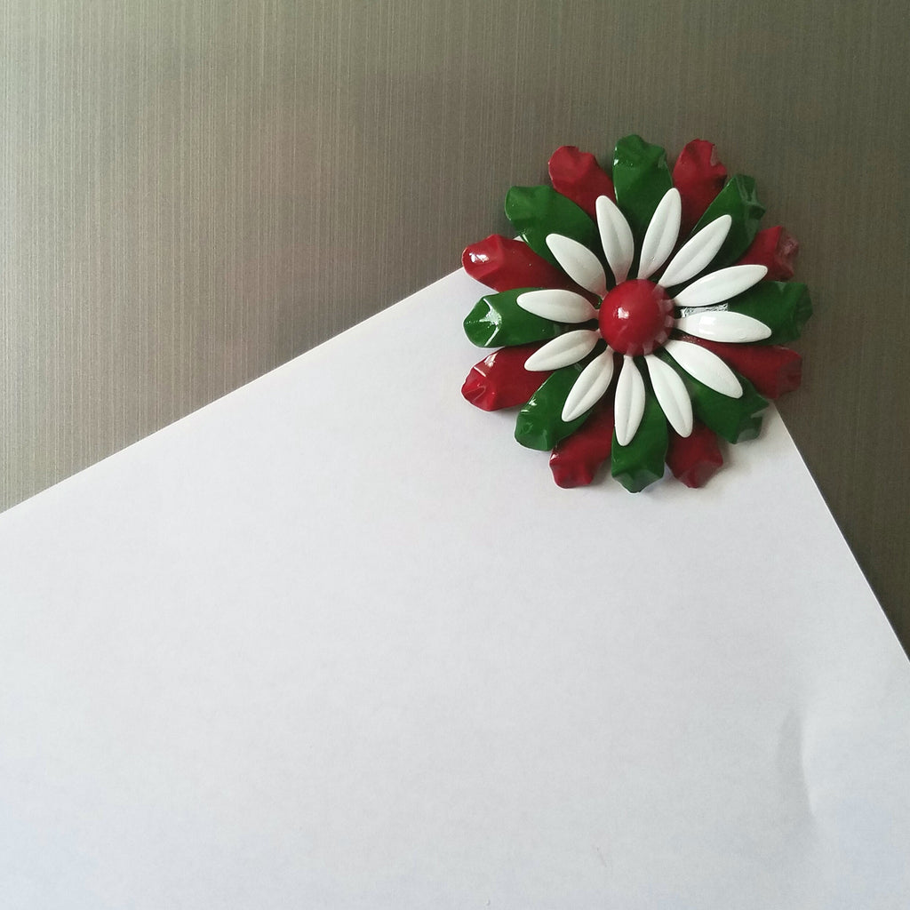 Large Christmas Flower Magnet