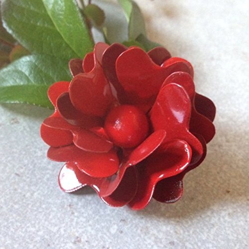 Red Rose Brooch