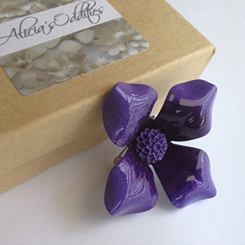 Small Purple Brooch