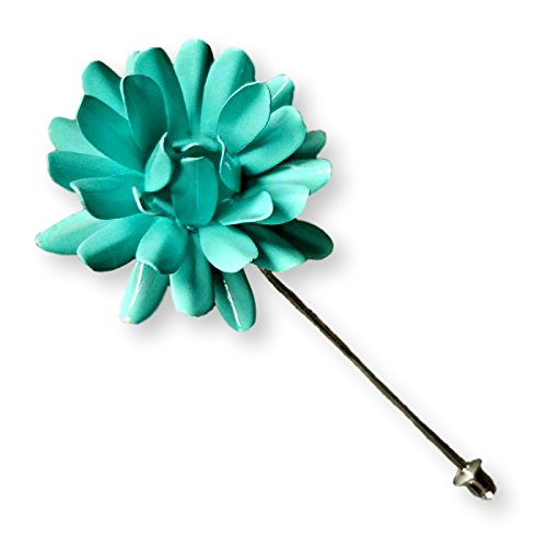 Light Blue Marigold Lapel Pin