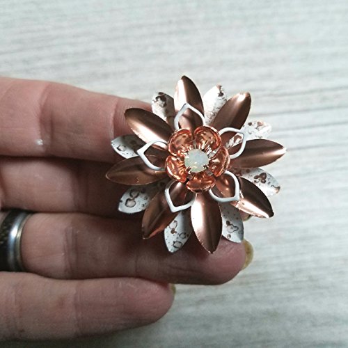 Small Rose Gold Tone and White