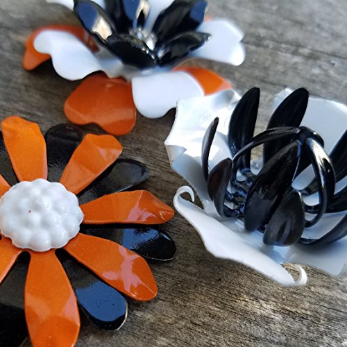 Halloween Magnets Small Metal Flowers