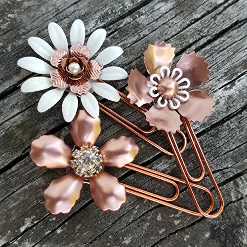 Copper Painted Metal Planner Clip
