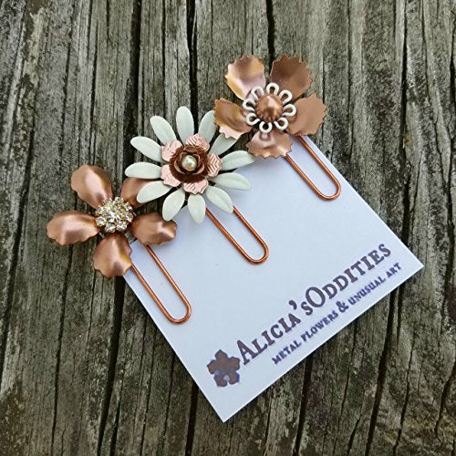 Copper Painted Metal Planner Clip