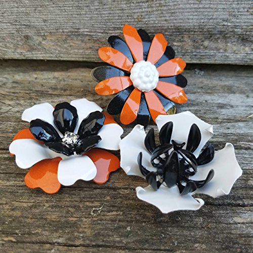 Halloween Magnets Small Metal Flowers