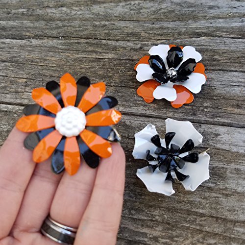 Halloween Magnets Small Metal Flowers