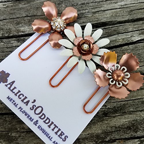 Copper Painted Metal Planner Clip